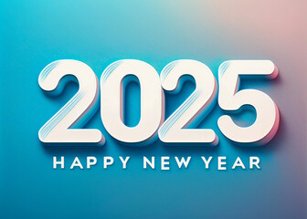 Happy New Year 2025. Lettering elements, greeting cards, banners, numbers, beautiful and colorful letters.