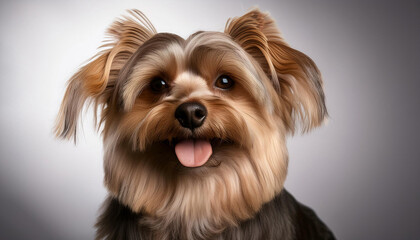Close-Up Depiction of a Groomed Dog, Featuring Neat Fur, Well-Kept Appearance, and Pet Grooming