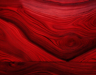 Close-Up Illustration of Rich Red Wood Texture with Detailed Grain Patterns