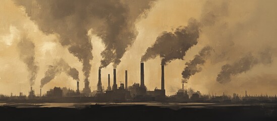 Obraz premium Pollution and Industrial Complex