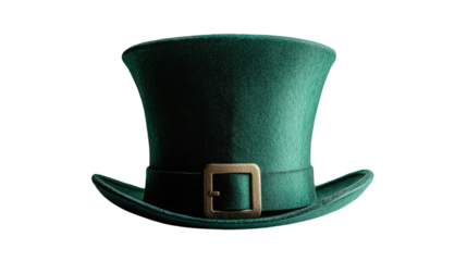 st patricks day hat on white background
