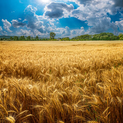 wheat field and sky