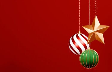 3D素材_クリスマスオーナメント