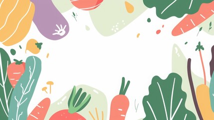  High-resolution flat lay of colorful vegetables on white background, perfect for online organic store design, with ample space for text.