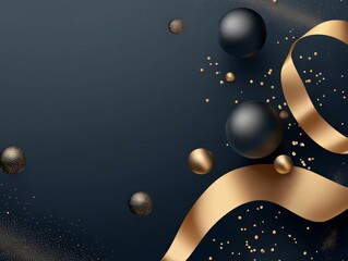  Black friday sale poster. Banner with gift boxes on dark brick wall