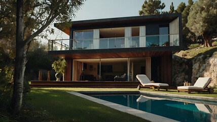 Fototapeta premium Split Level house photograph