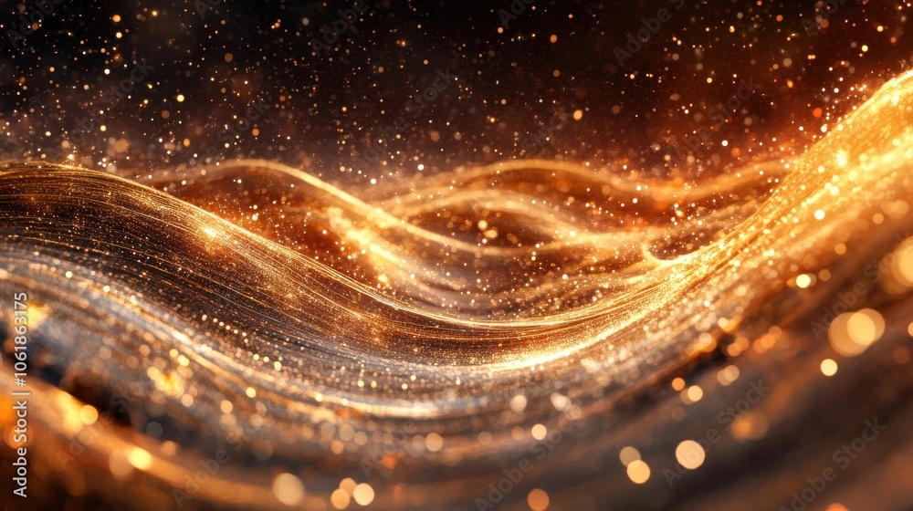 Poster a captivating portrayal of the higgs field revealing its dynamic and expansive nature amidst a cosmi