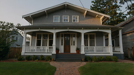 Gable front house photograph
