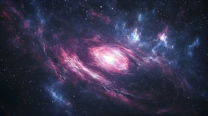 Cosmic Spiral Galaxy, space, universe, stars, nebula, cosmos