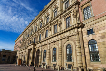 King's palace in Stockholm, Sweden on Gamla Stan island