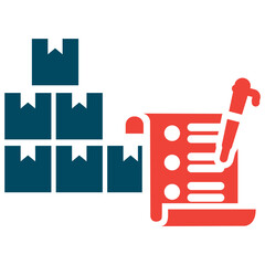 Obraz premium Inventory List Icon