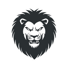 Roaring Lion sports mascot logo vector illustration