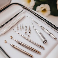 isolated, tool, equipment, metal, white, set, steel, medicine, object, medical, instrument, case, box, work, manicure, tools, pen, surgical, scissors, surgery, screwdriver, nail, hygiene, computer, cl