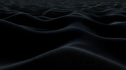 Obraz premium Abstract Black Wavy Surface, dark, wave, texture, pattern, design