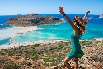 Girl on Balos, Crete