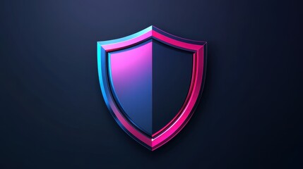Modern Shield Graphic Design for Security Concept