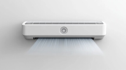 Modern Air Conditioner with Stream of Cool Air