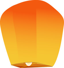 Chinese traditional sky lantern illustration © Allie su 