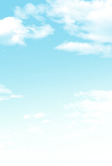 背景素材_青空と雲