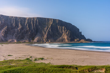 Sandfjord beach (Sandfjordstranden) close to Berlevåg in Finnmark in northern Norway