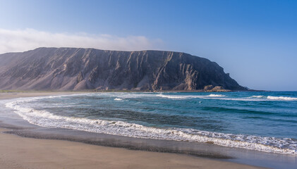 Sandfjord beach (Sandfjordstranden) close to Berlevåg in Finnmark in northern Norway