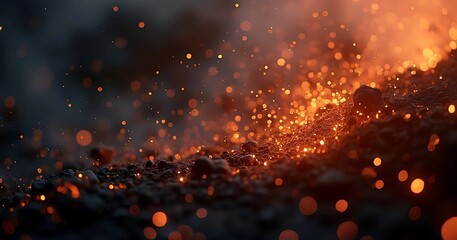 Fototapeta premium burning fire in the night