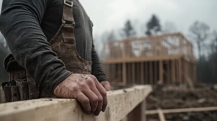 Team of Engineers Collaborating on Construction Site, Reviewing Blueprints and Safety Measures