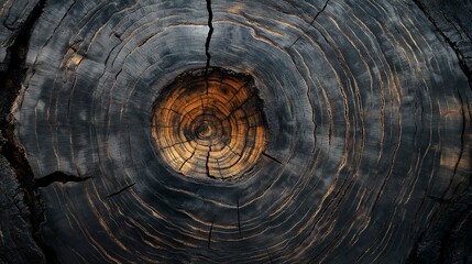 Fototapeta premium Detailed Macro Shot of Tree Rings
