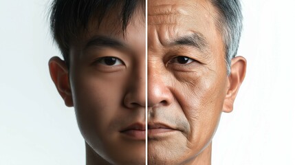 Side by Side Comparison of Youth and Aging