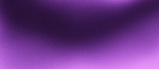 Grainy gradient purple color abstract background glowing wave dark backdrop, noise texture banner poster header design 