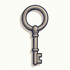 Vintage Key Illustration
