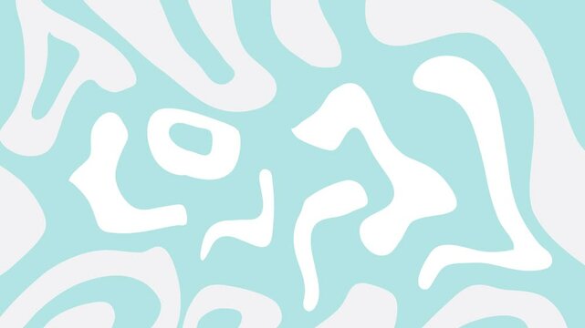 Animated blue color fluid pattern abstrack background