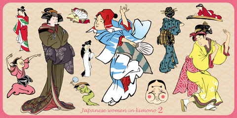 Japanese women in kimono_2