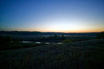Early October morning on a small river