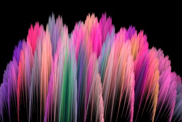 Computer generated fractal pattern and shape