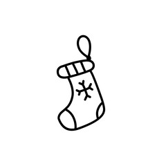 christmas line icon