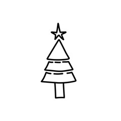 christmas line icon