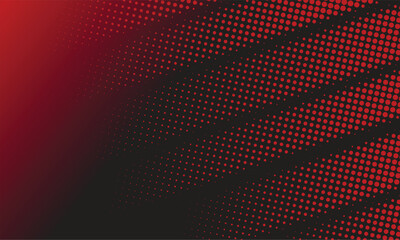 red halftone background