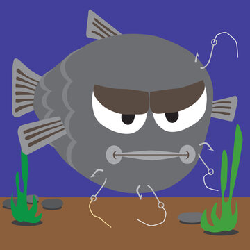 Tough Cartoon Fish