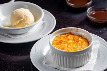 vanilla ice cream in a bowl
