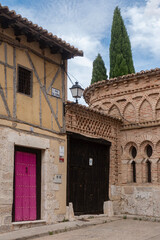 Architectural details on various facades in the ancient Royal Town of Tordesillas