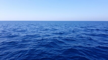 Fototapeta premium Beautiful and serene ocean background with crystal blue water and gentle waves, ocean, nature