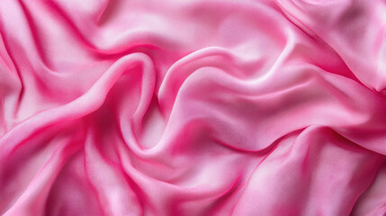 Fototapeta premium Elegant pink silk draped in soft folds, embodying grace and charm