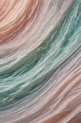 Obraz premium A calming abstract background featuring soft waves of pastel colors blending into each other, creating a soothing atmosphere perfect for a relaxation or wellness theme.