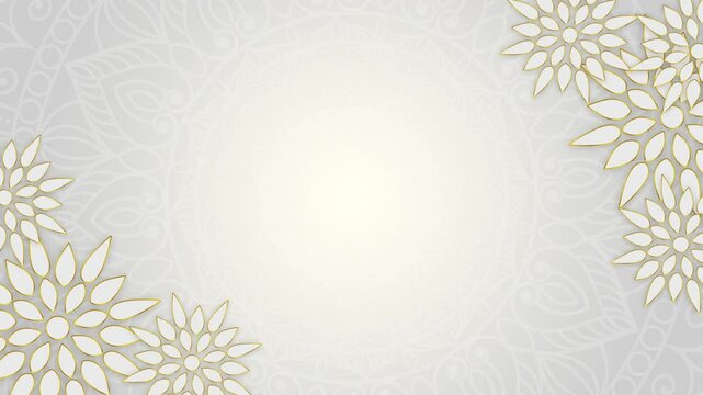 Ornamental Mandala Loop Simple Elegance for Video Backgrounds