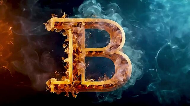 letter is surrounded by  smoke