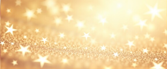 gold star background with bokeh effect