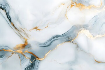 abstract marble texture with, white, blue and gold tones, luxury background of elegant design of natural stone