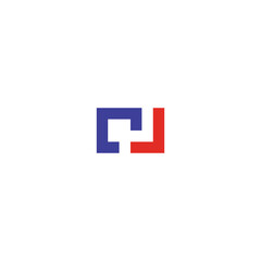 Creative logo design Initials C J. Creative logo template for graphic needs on a white background. Logo Design