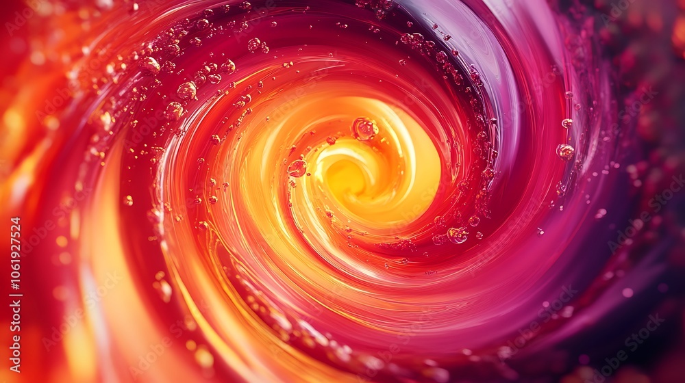 Wall mural elegant swirling abstract background with realistic color gradients
